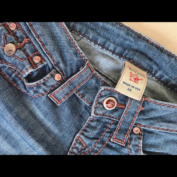 True Religion Jeans with Pink Crystals - Picture 3 of 6